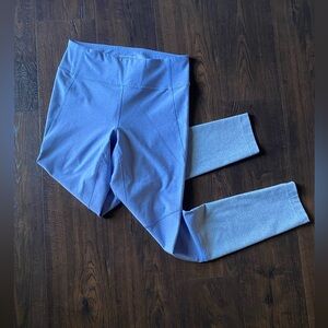 outdoor voices womens small purple grey full length athletic compression legging
